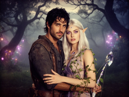 Fantasy Romance in the Whispering Grove — Retro — Flux 2 Dev