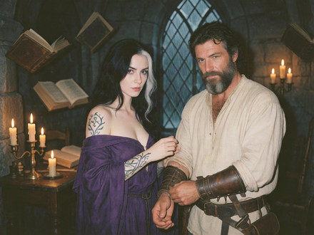 A Night in the Sorceress's Tower — Polaroid — Krea 2 Turbo