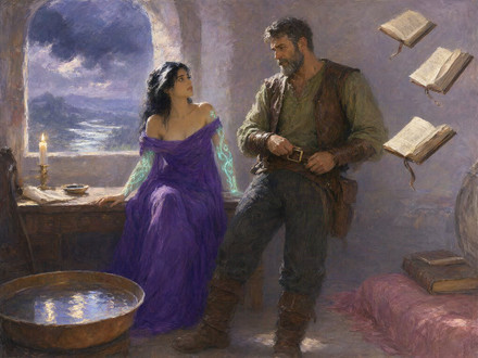 A Night in the Sorceress's Tower — Impressionism — Qwen Image 2.1