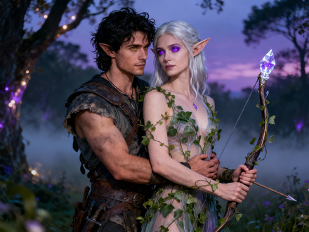 Fantasy Romance in the Whispering Grove — Photorealistic — Seedream V4