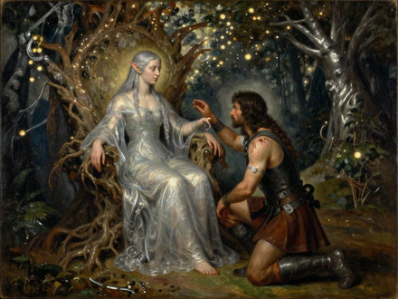 The Elven Queen's Champion — Oil Painting — Z-Image Turbo