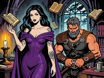 A Night in the Sorceress's Tower — Pop Art — Z-Image Turbo